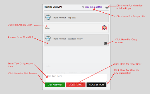 Floating ChatGPT - Chrome Extension