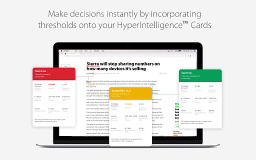 MicroStrategy HyperIntelligence - Chrome Extension