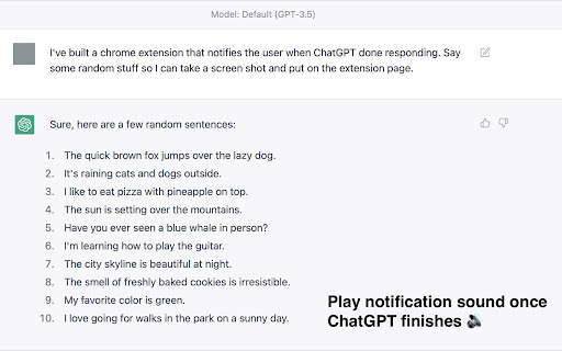 ChatGPT Notifier - Chrome Extension