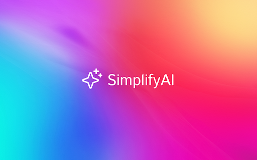 Simplify AI - Chrome Extension Website screenshot