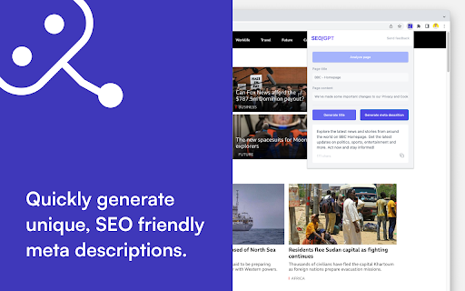 SEO/GPT Meta Tag Generator - Chrome Extension