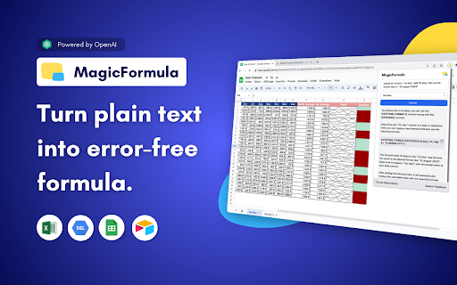 MagicFormula - Chrome Extension