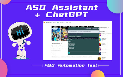 ChatGPT ASO Chrome Extension - Chrome Extension