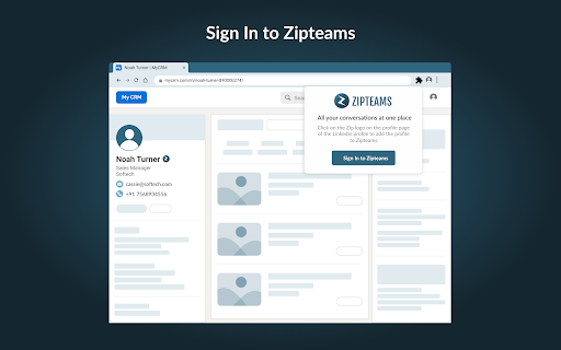 Zipteams - Chrome Extension