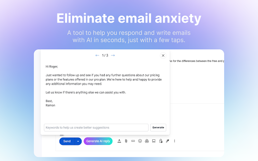 SkipMail - Chrome Extension Website screenshot