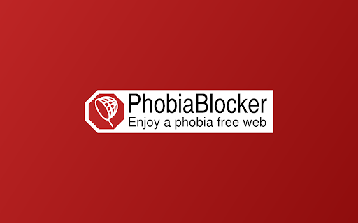 PhobiaBlocker - Chrome Extension Website screenshot