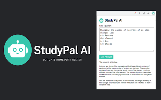 StudyPal AI - Chrome Extension Website screenshot