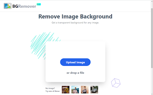 Image Background Remover - Chrome Extension Website screenshot