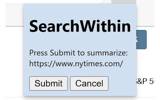 SearchWithin - Chrome Extension