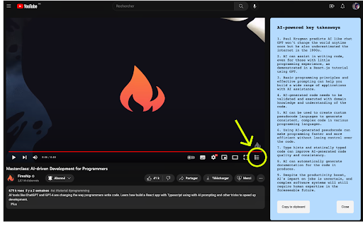 YouTube Summary Extension - Chrome Extension