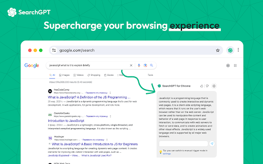 SearchGPT - Chrome Extension