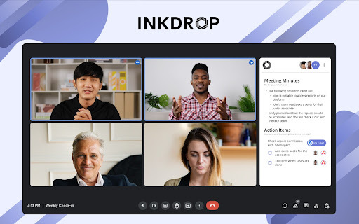 Inkdrop - Chrome Extension Website screenshot