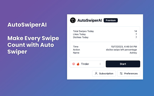 AutoSwiperAI - Chrome Extension