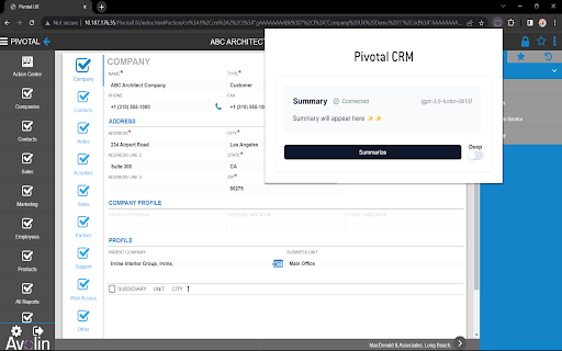 Pivotal Copilot - Chrome Extension Website screenshot