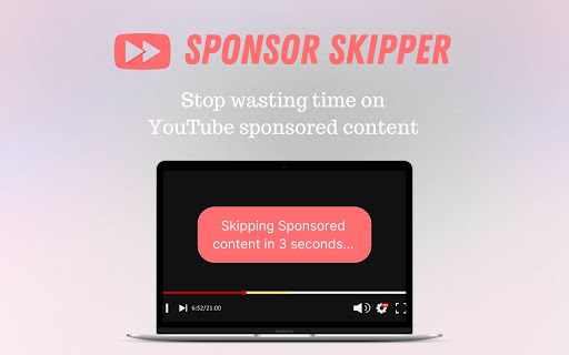 SkipSponsor - Chrome Extension