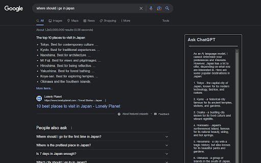 ChatGPT Assistant for Web Search - Chrome Extension