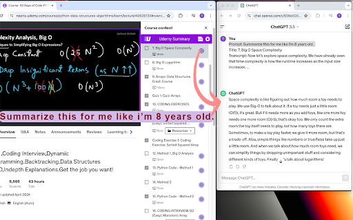Udemy Summary: Harness the Power of ChatGPT - Chrome Extension