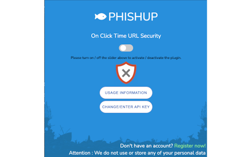 Phishup.co - Chrome Extension