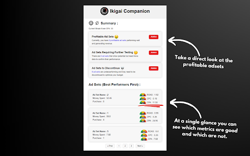 Ikigai Companion - Chrome Extension Website screenshot