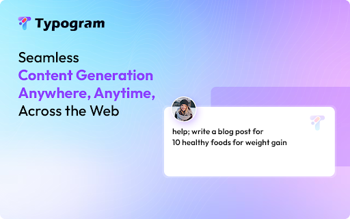 Typogram - Chrome Extension