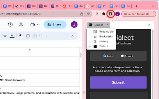 Dialect - Chrome Extension