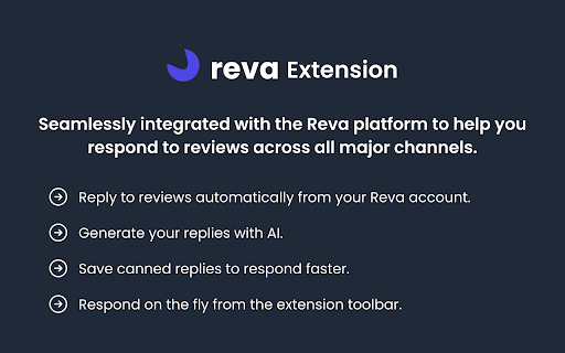 Reva Extension - Chrome Extension Website screenshot