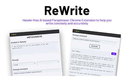 Rewrite - Chrome Extension