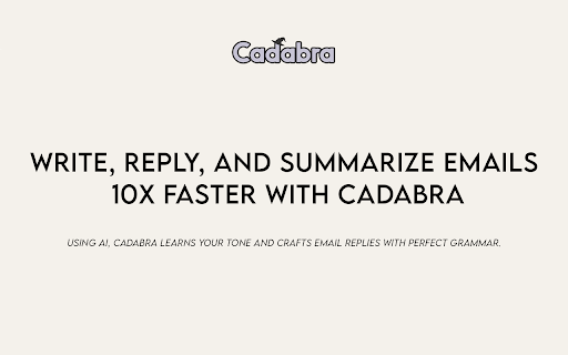 Cadabra - Chrome Extension