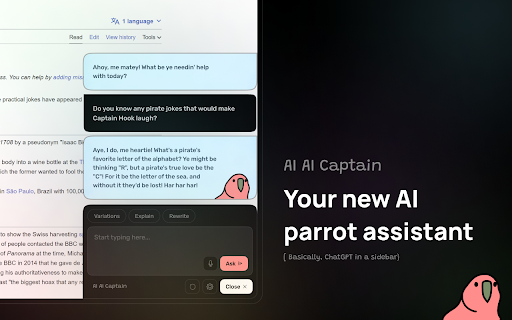 AI Cap’n - Chrome Extension