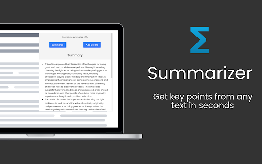 Summarizer - Chrome Extension