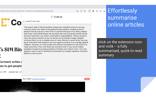 TLDR.AI - Chrome Extension