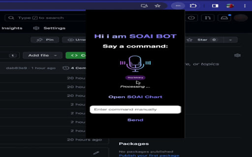 SOAI voice control extension - Chrome Extension