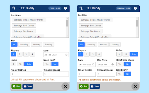 TEE Buddy - Chrome Extension Website screenshot