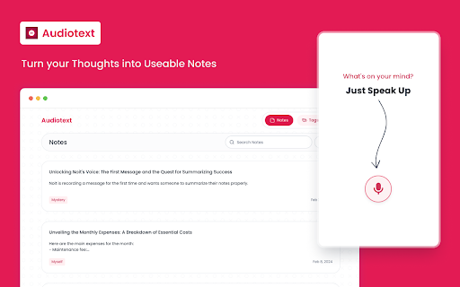 Audiotext AI - Chrome Extension
