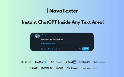 NovaTexter - Chrome Extension