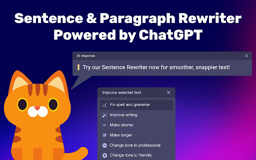 Sentence Rewriter Chrome Extension - Chrome Extension