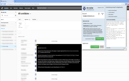 AI-cruiter Extension - Chrome Extension