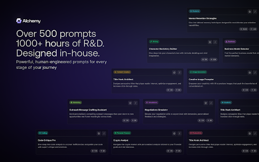 Alchemy for ChatGPT - Chrome Extension