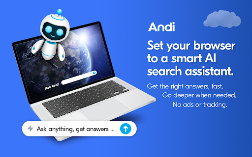 Andi Browser Extension - Chrome Extension Website screenshot