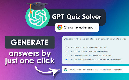 Moodle GPT Quiz Solver - Chrome Extension