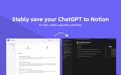 ChatShelf - Chrome Extension Website screenshot