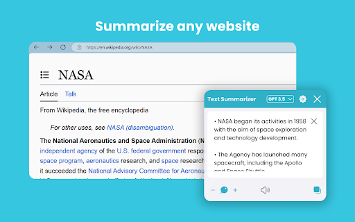 Text Summarizer - Chrome Extension