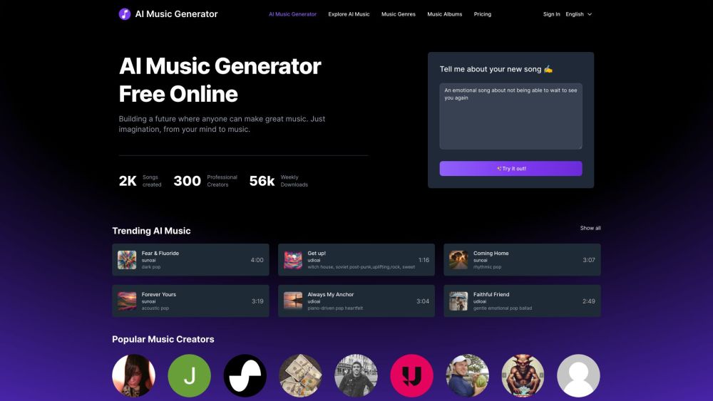 Udio AI Music Generator Create Unique AI Songs For Free Tyy AI Tools Udio AI Music Generator Create Unique AI Songs For Free Tyy AI Tools