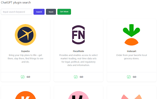 ChatGPT Plugins Search - Chrome Extension