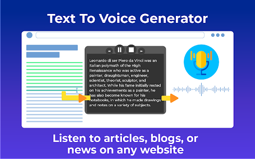 Text to Voice Generator - Chrome Extension