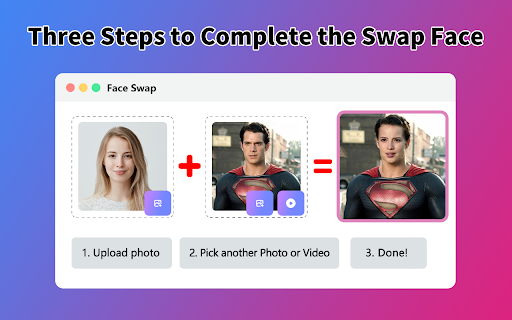 Face Swapper - Chrome Extension Website screenshot