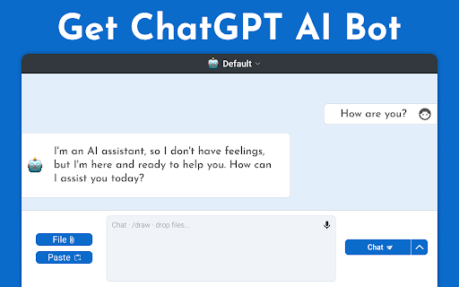 Chat GPT App - Chrome Extension Website screenshot