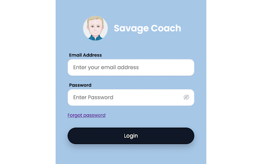 Savage Coach Chatbot - Chrome Extension Website screenshot