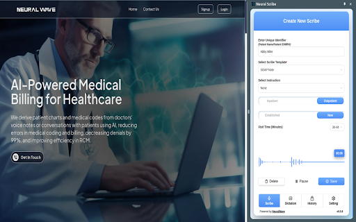 Neural Scribe by Neural Wave - Chrome Extension