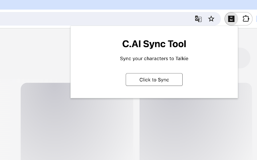 Character.ai Sync Tool - Chrome Extension